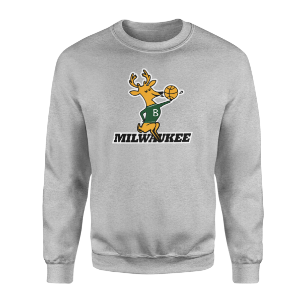Milwaukee Retro Gri Sweatshirt