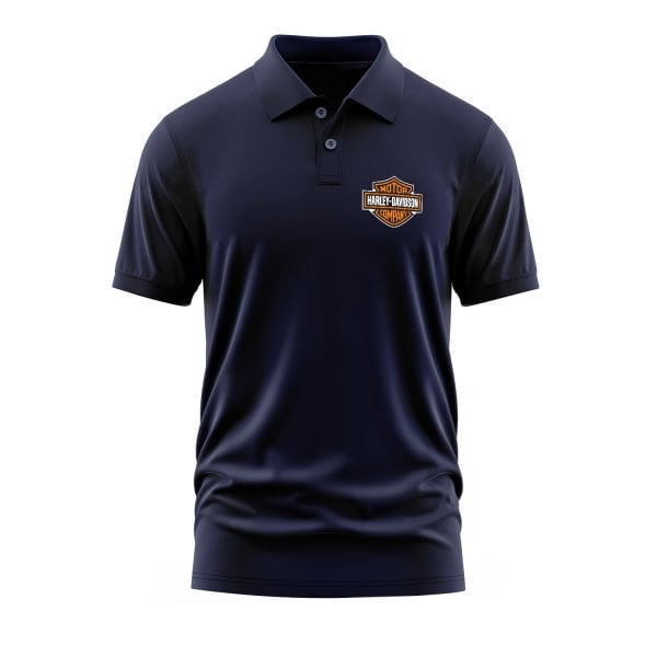 Harley Davidson Koyu Lacivert Polo Tişört