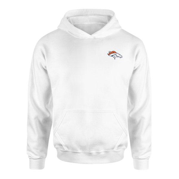 Denver Broncos Superior Logo Beyaz Hoodie