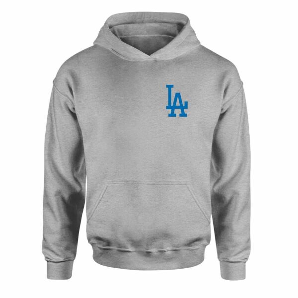 LA Dodgers Logo Gri Hoodie OUTLET (MEDIUM)