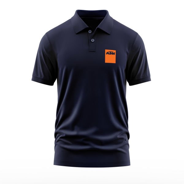 KTM Badge Koyu Lacivert Polo Tişört