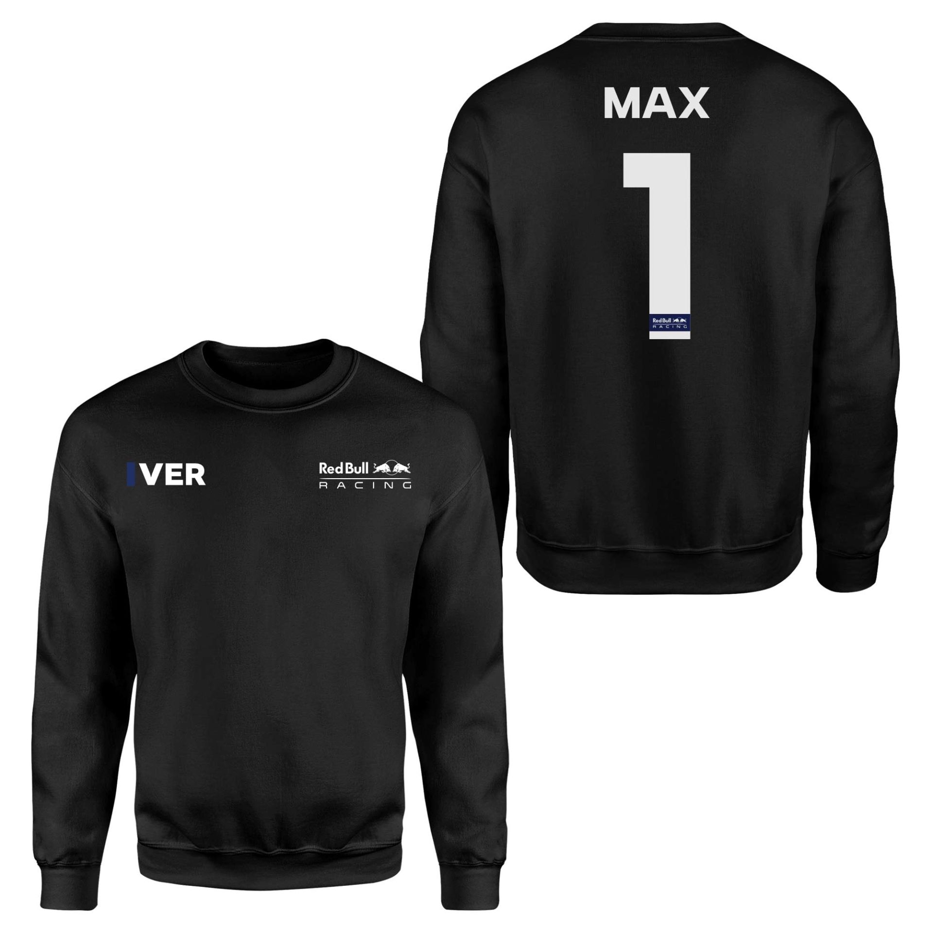 Max Verstappen 1 RB Racing ID Siyah Sweatshirt