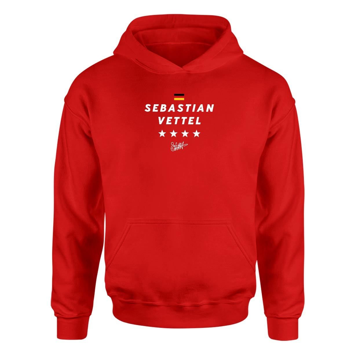 Sebastian Vettel Kırmızı Hoodie