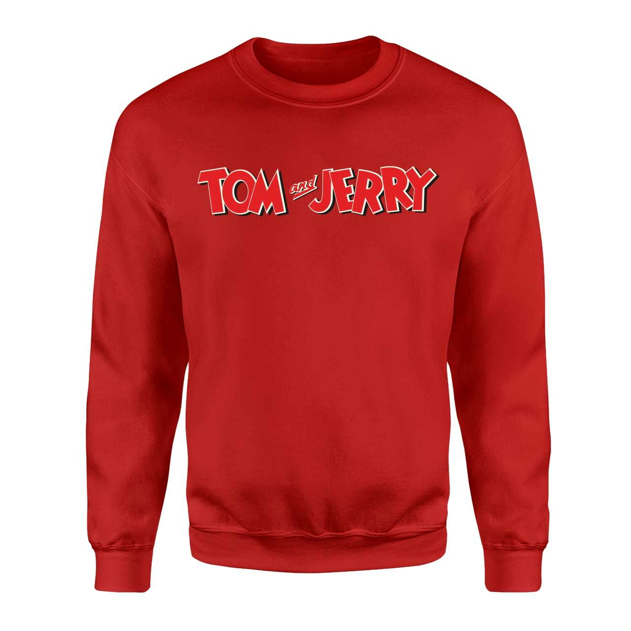 Tom ve Jerry Kırmızı Sweatshirt