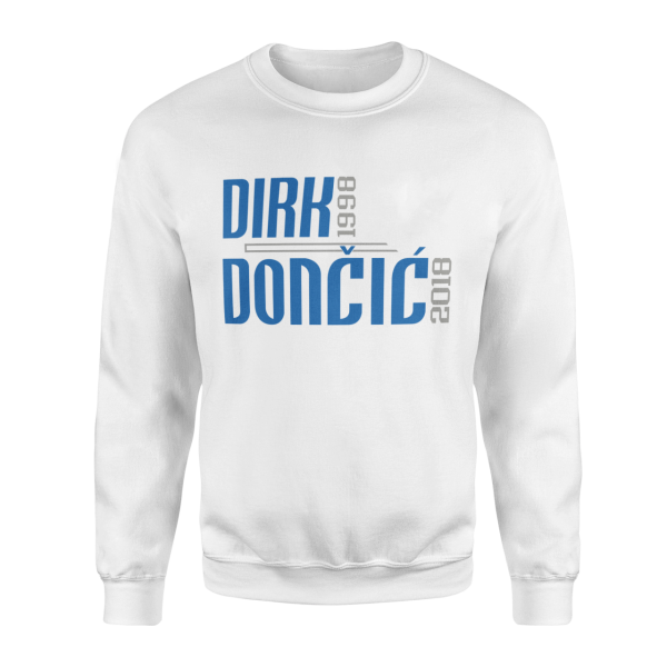 Dirk to Doncic Beyaz Sweatshirt