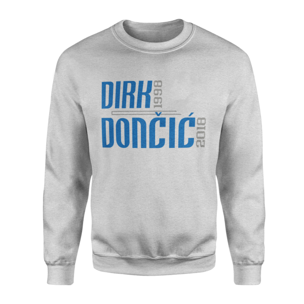 Dirk to Doncic Gri Sweatshirt