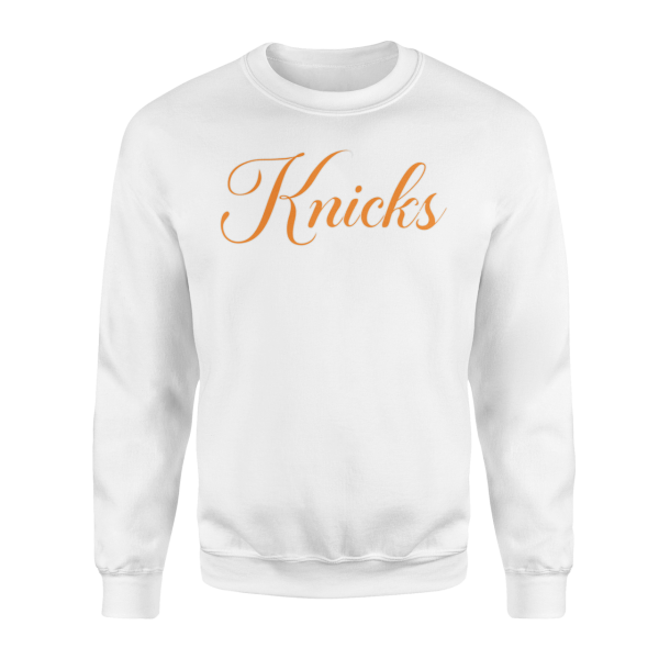 New York Cursive Beyaz Sweatshirt