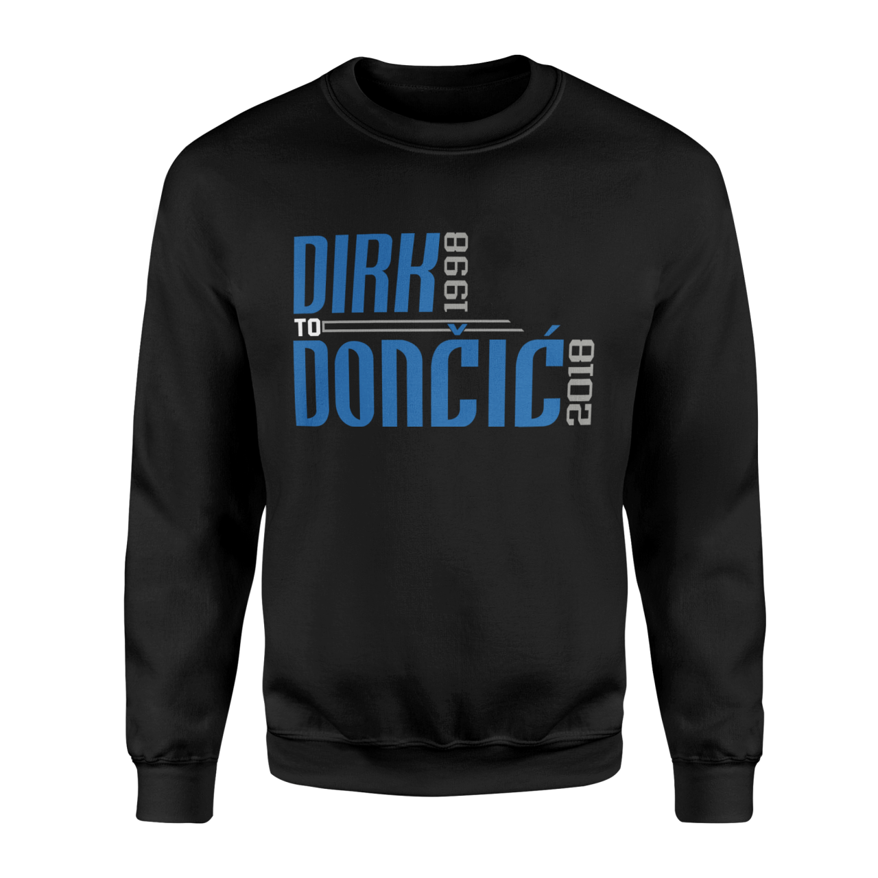 Dirk to Doncic Siyah Sweatshirt