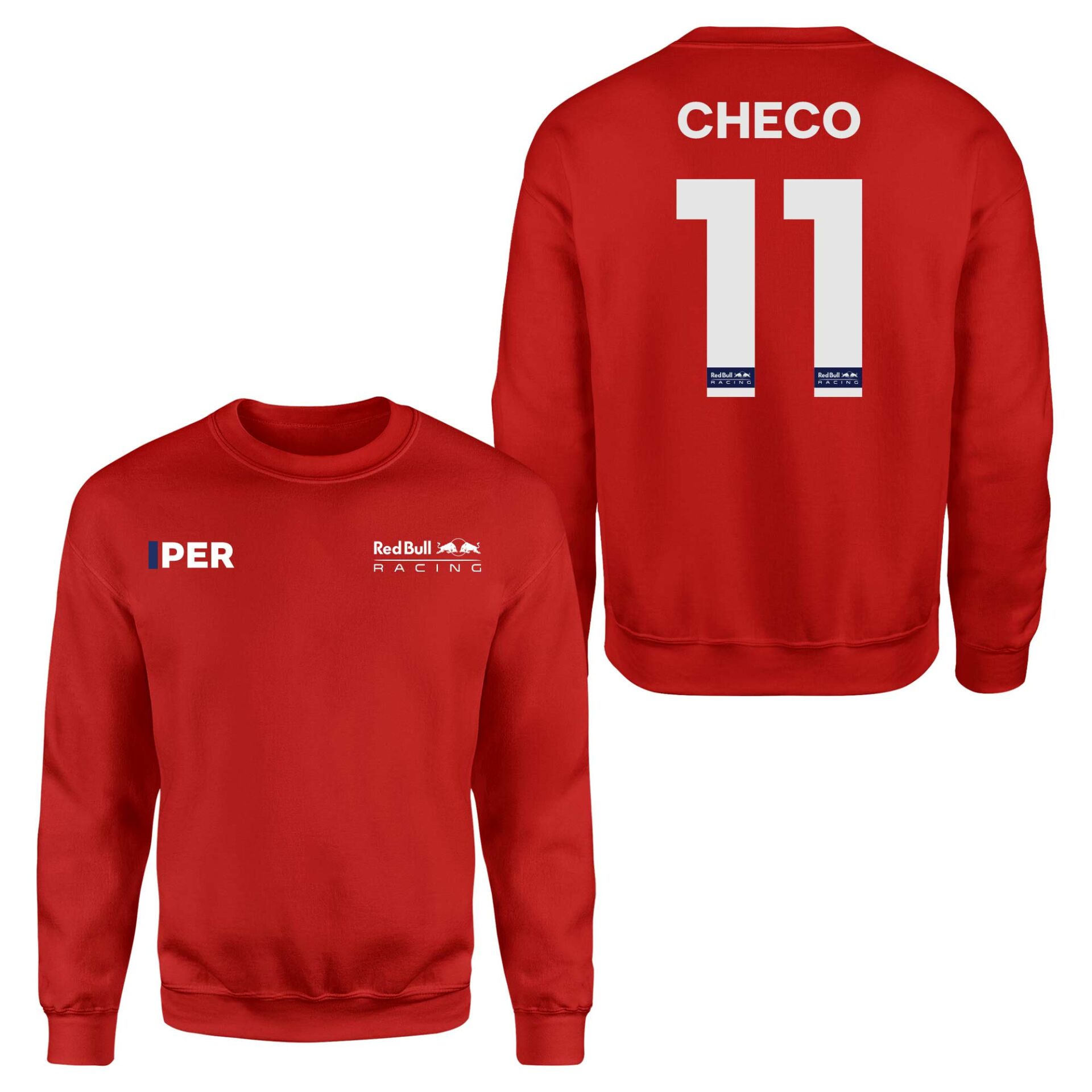 Sergio Perez 11 RB Racing ID Kırmızı Sweatshirt