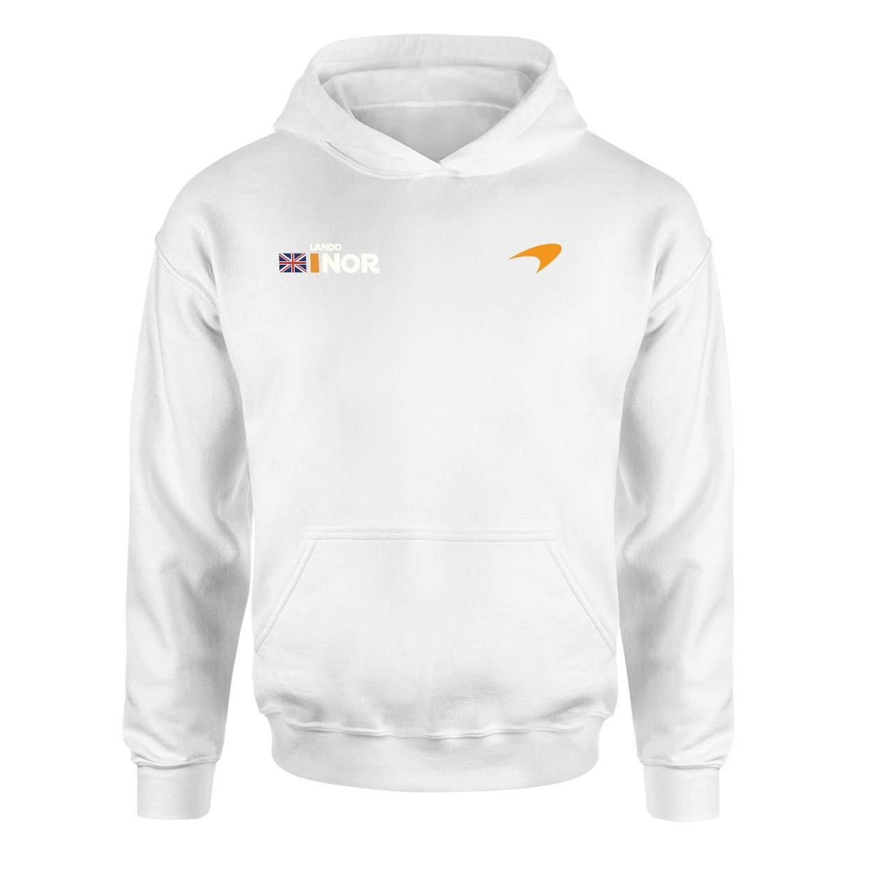 Lando Norris Tag Beyaz Hoodie