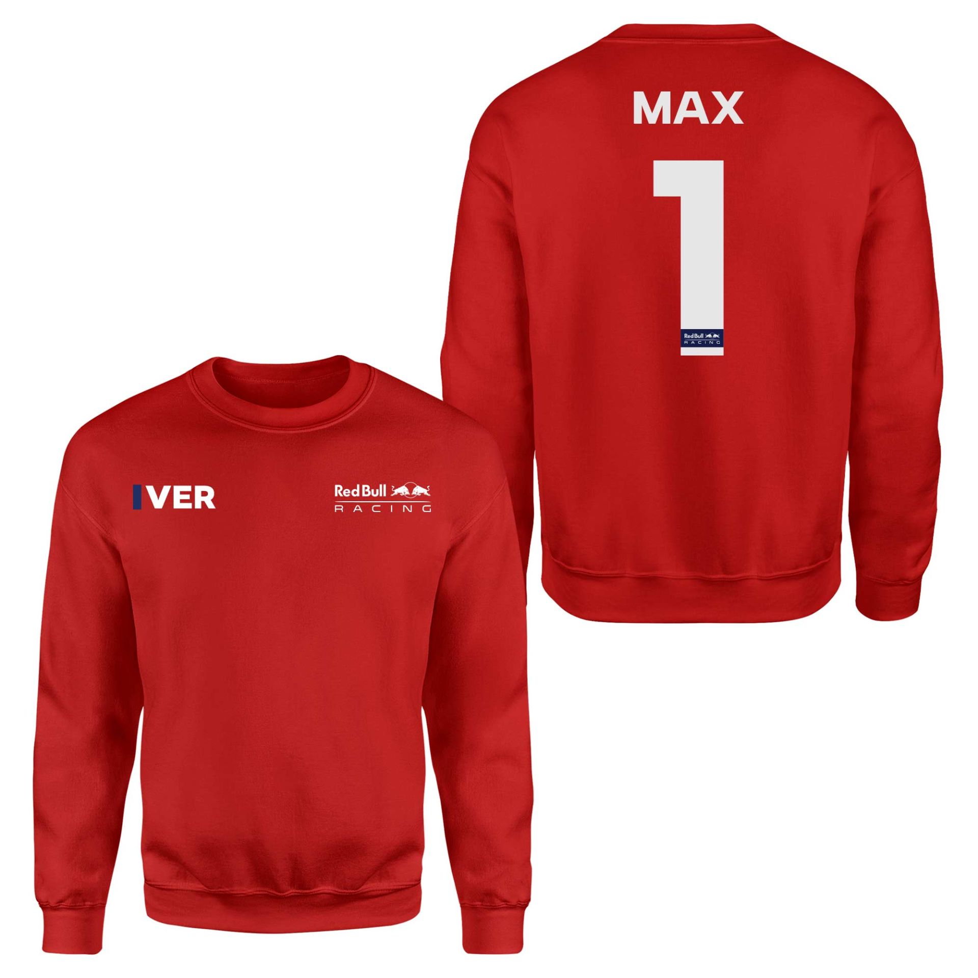 Max Verstappen 1 RB Racing ID Kırmızı Sweatshirt