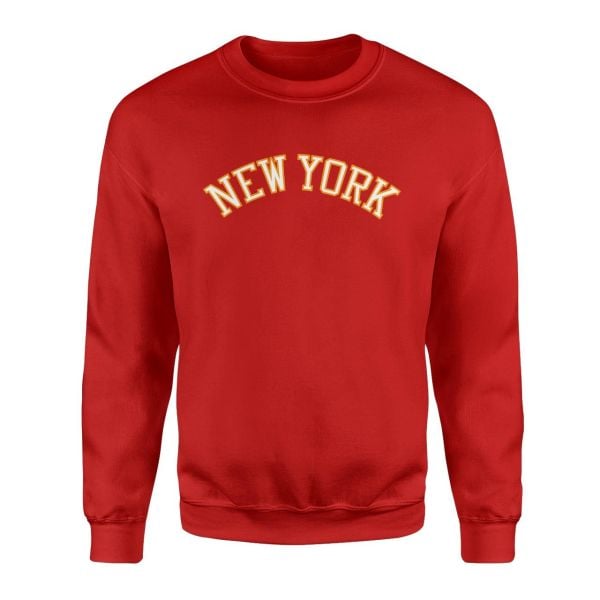 New York Arch Kırmızı Sweatshirt