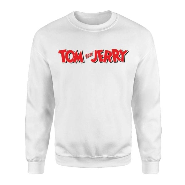 Tom ve Jerry Beyaz Sweatshirt