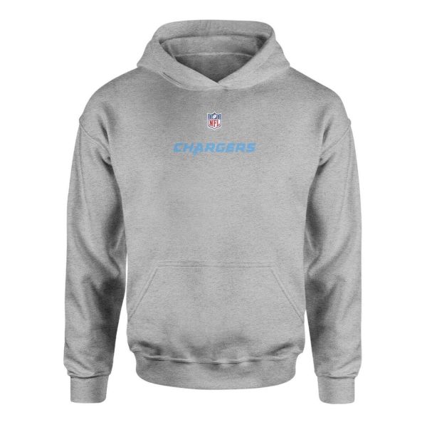 Los Angeles Chargers Iconic Gri Hoodie