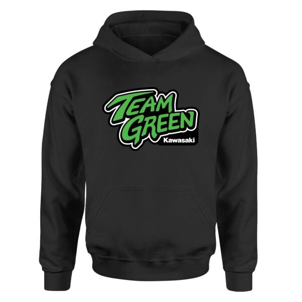 Kawasaki Team Green Siyah Hoodie