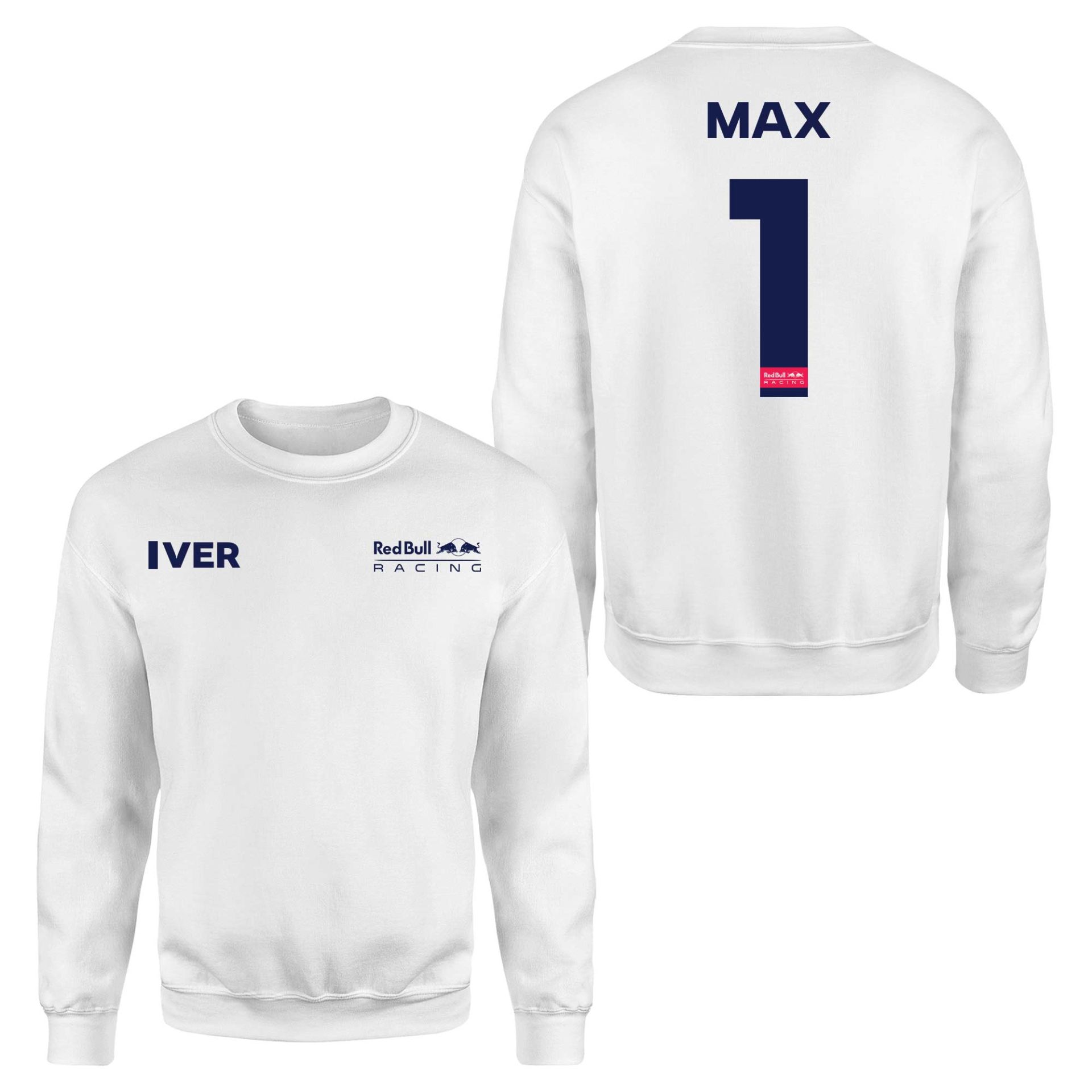 Max Verstappen 1 RB Racing ID Beyaz Sweatshirt