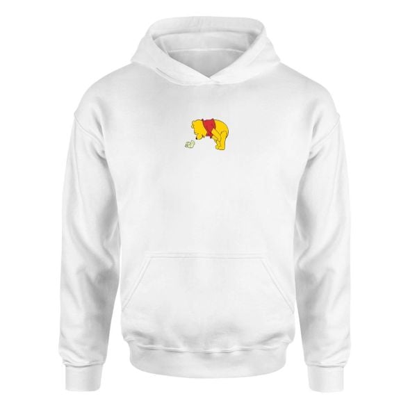 Winnie the Pooh Beyaz Hoodie