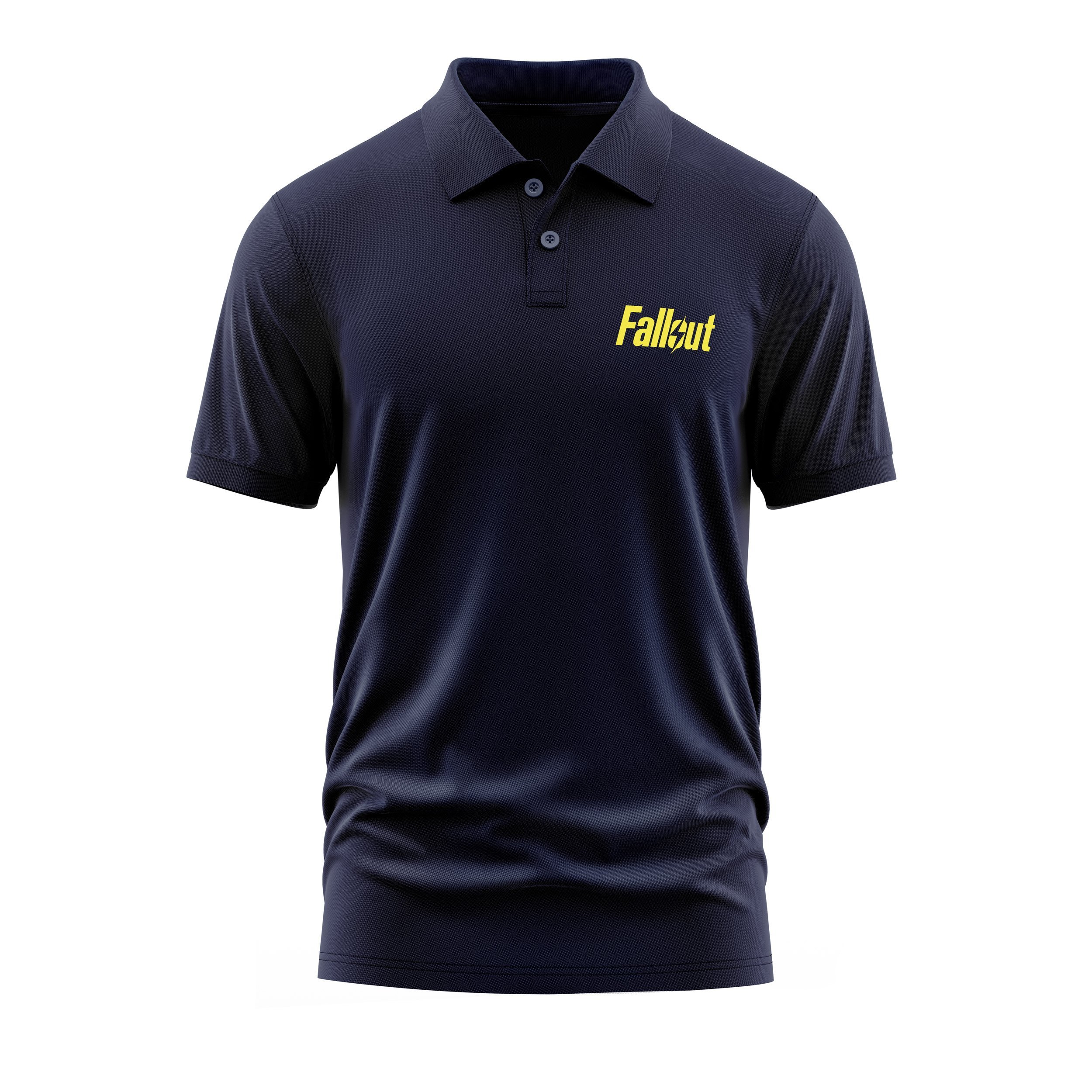 Fallout Koyu Lacivert Polo Tişört