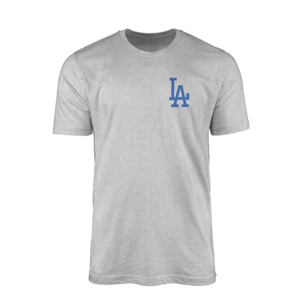 LA Dodgers Logo Gri Tshirt