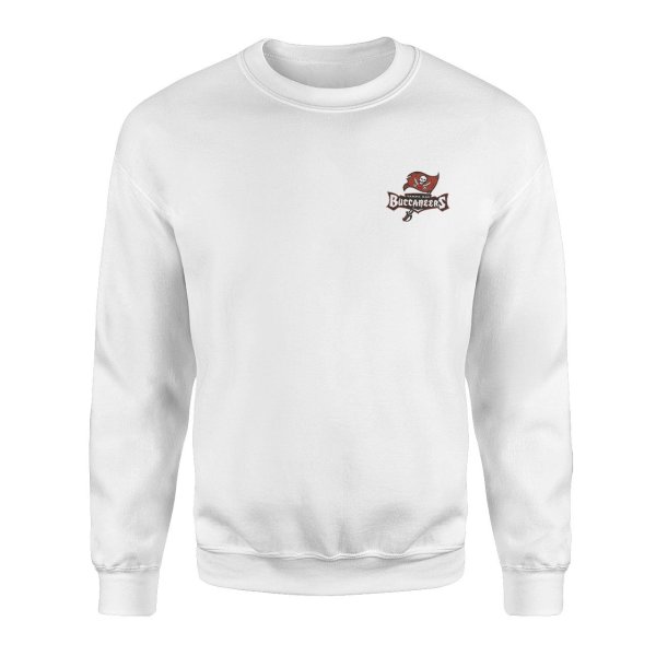 Tampa Bay Buccaneers Superior Logo Beyaz Sweatshirt