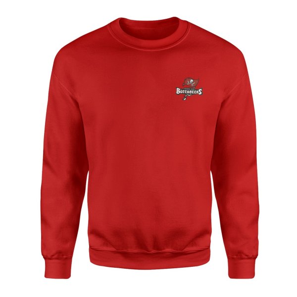 Tampa Bay Buccaneers Superior Logo Kırmızı Sweatshirt