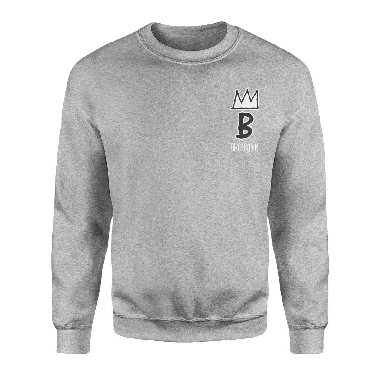 Brooklyn Basquiat Gri Sweatshirt