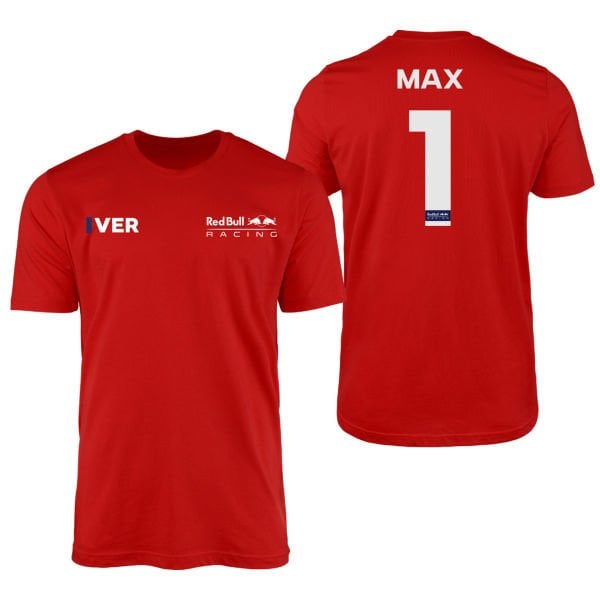 Max Verstappen 1 RB Racing ID Kırmızı Tişört