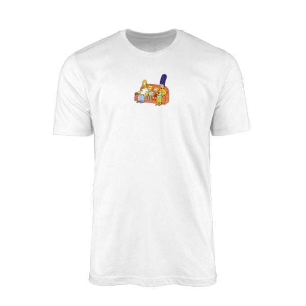 Simpsons Family Beyaz Tshirt