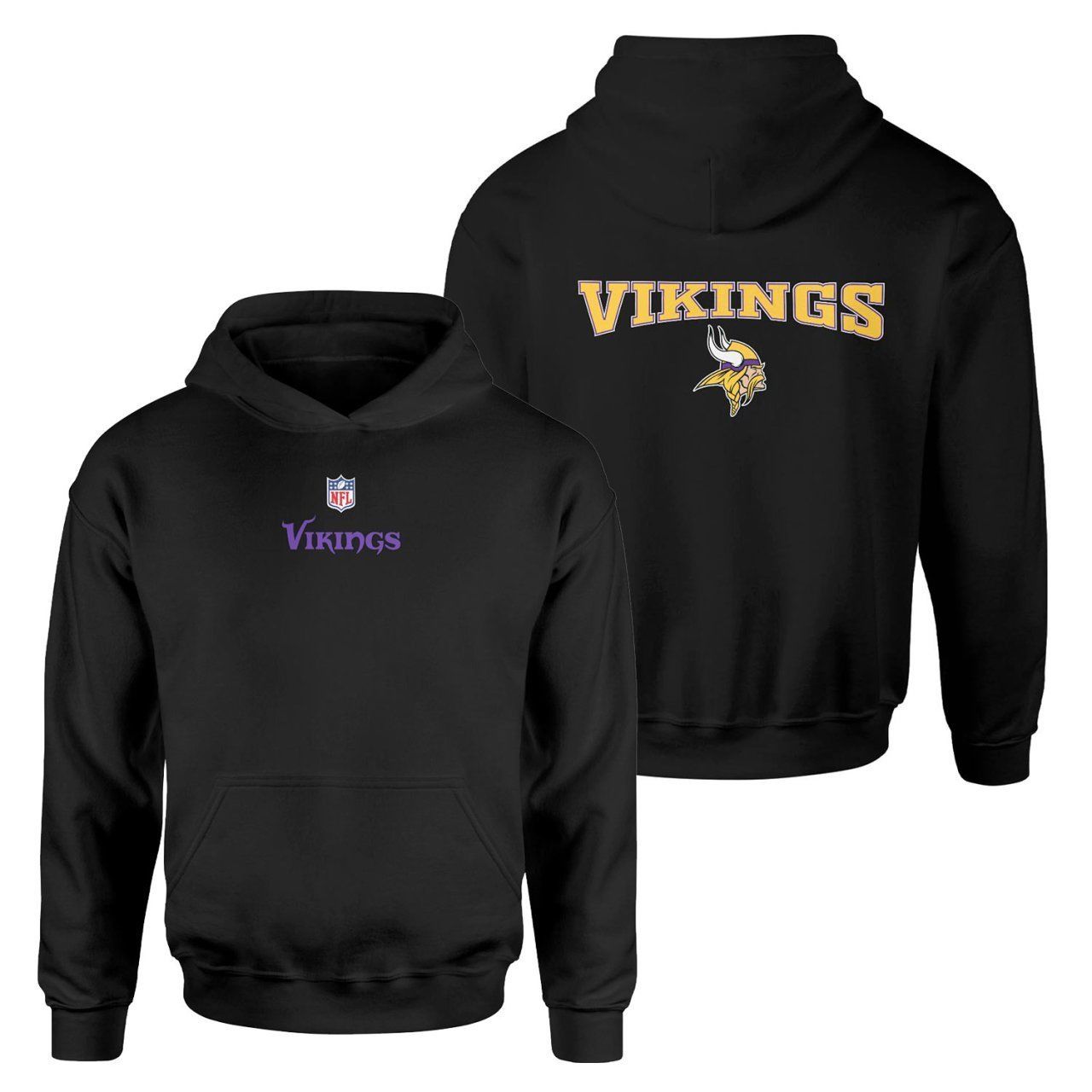 Minnesota Vikings NFL Elite Siyah Hoodie