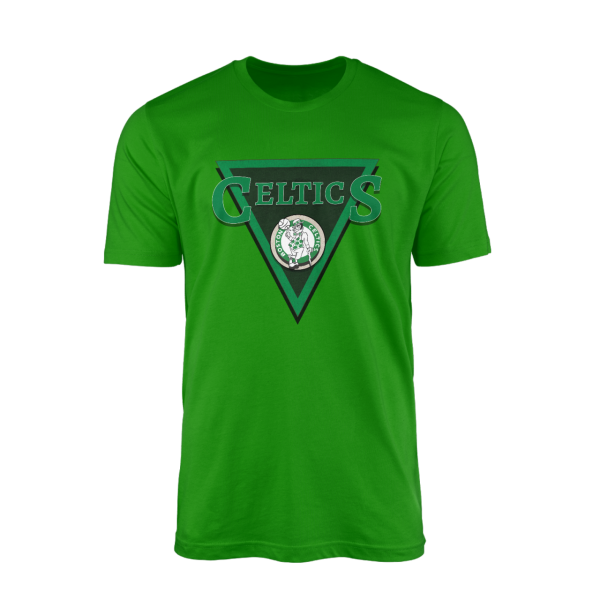 Boston V Design Yeşil Tshirt