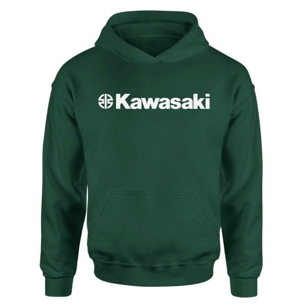 Kawasaki Koyu Yeşil Hoodie