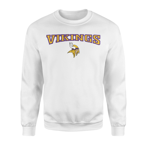 Minnesota Vikings Beyaz Sweatshirt