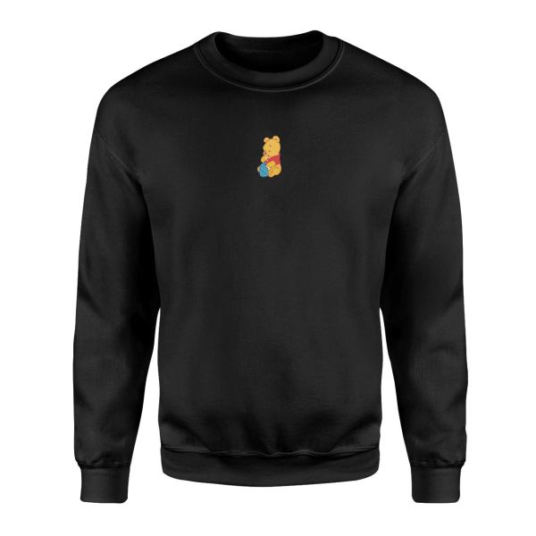 Winnie the Pooh Siyah Sweatshirt