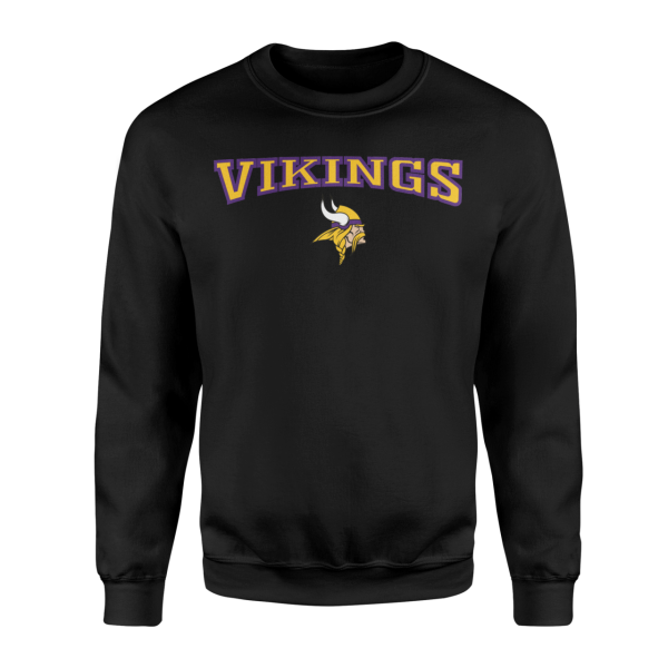 Minnesota Vikings Siyah Sweatshirt