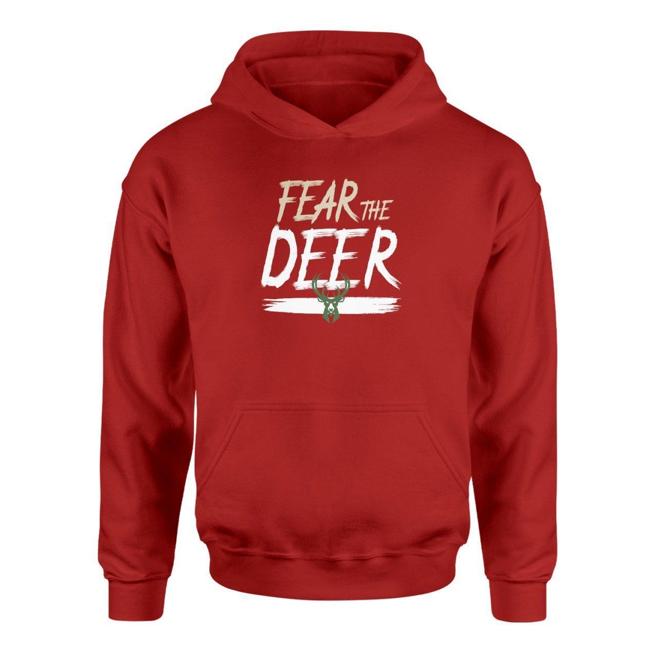 Fear The Deer Kırmızı Hoodie
