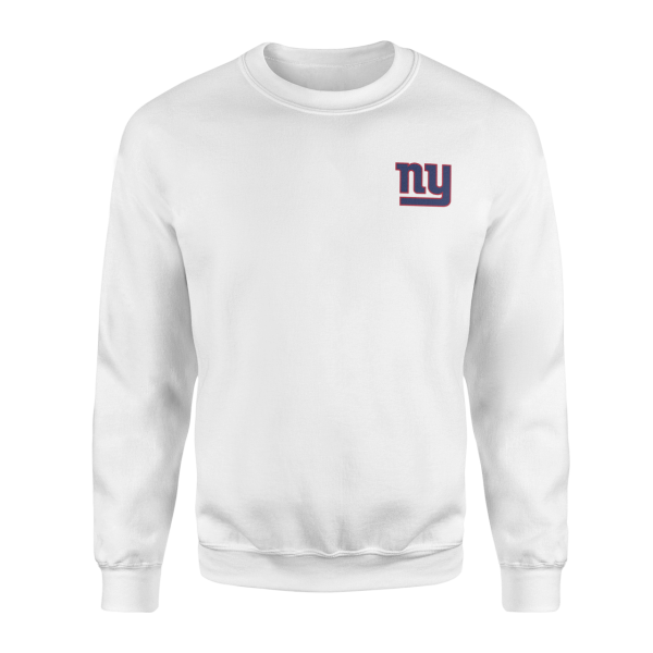 New York Giants Superior Logo Beyaz Sweatshirt