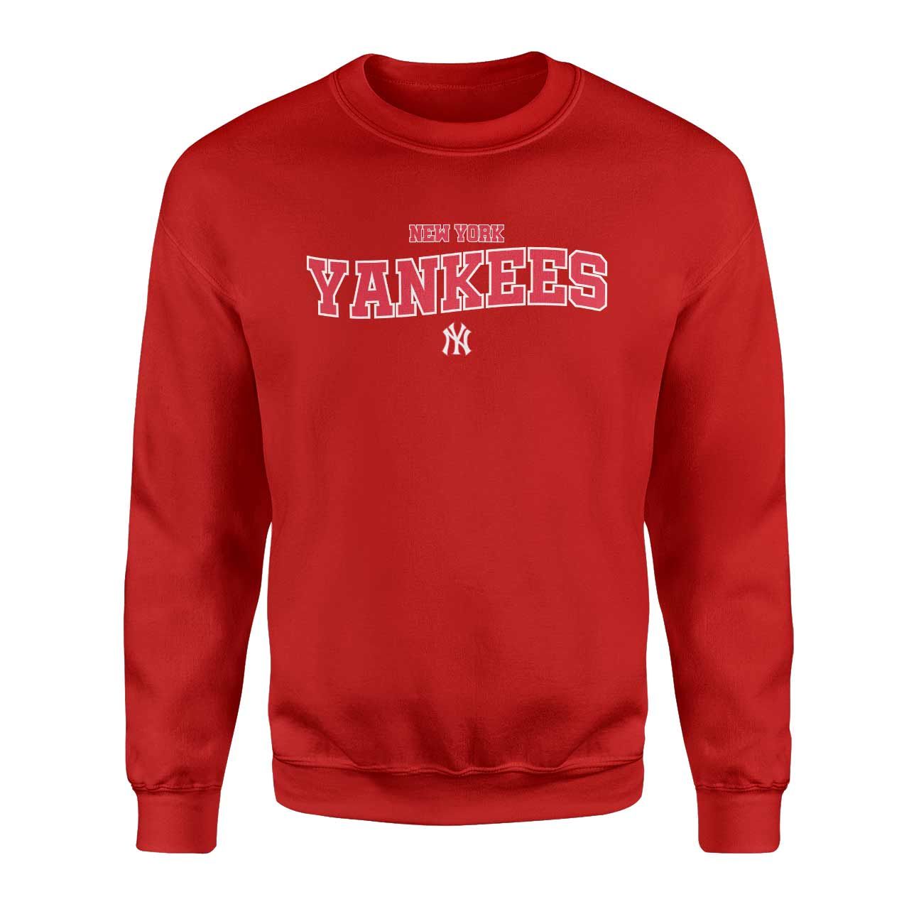 NY Yankees Kırmızı Sweatshirt
