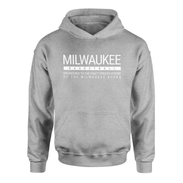 Milwaukee Basketball Gri Hoodie