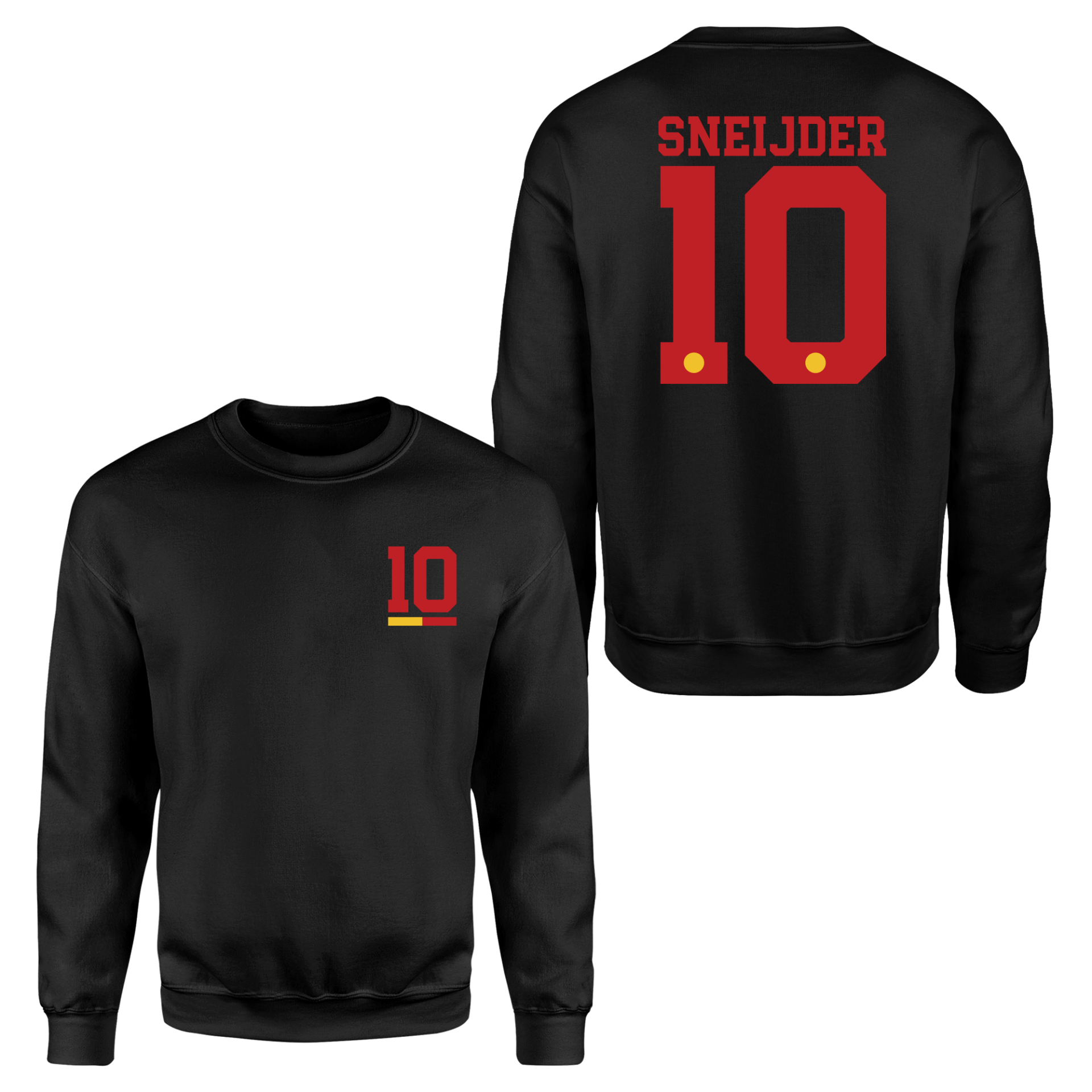 Sneijder 10 Siyah Forma Sweatshirt