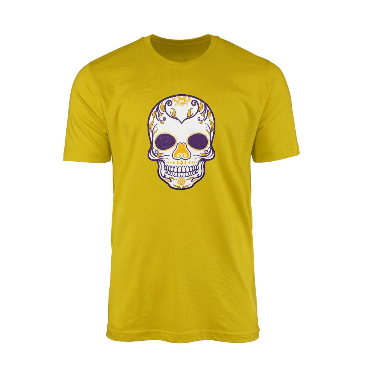 LA Skull Sarı Tshirt