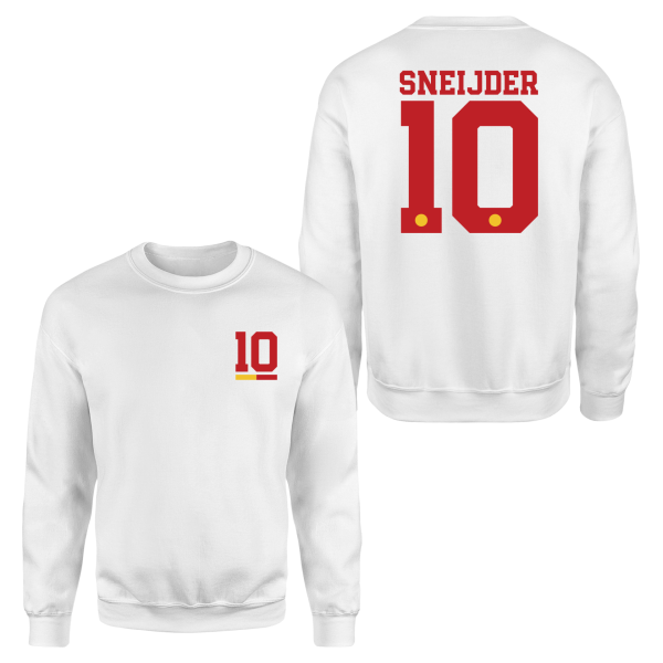 Sneijder 10 Beyaz Forma Sweatshirt