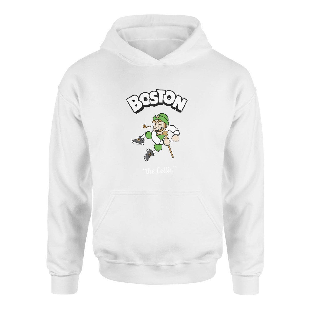 Cartoon Beyaz Hoodie