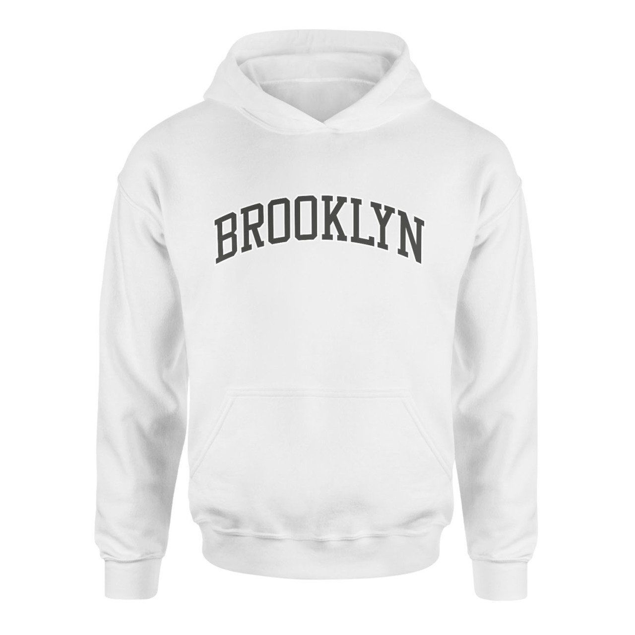 Brooklyn Arch Beyaz Hoodie