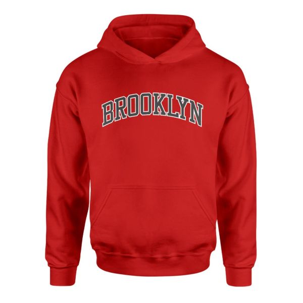 Brooklyn Arch Kırmızı Hoodie