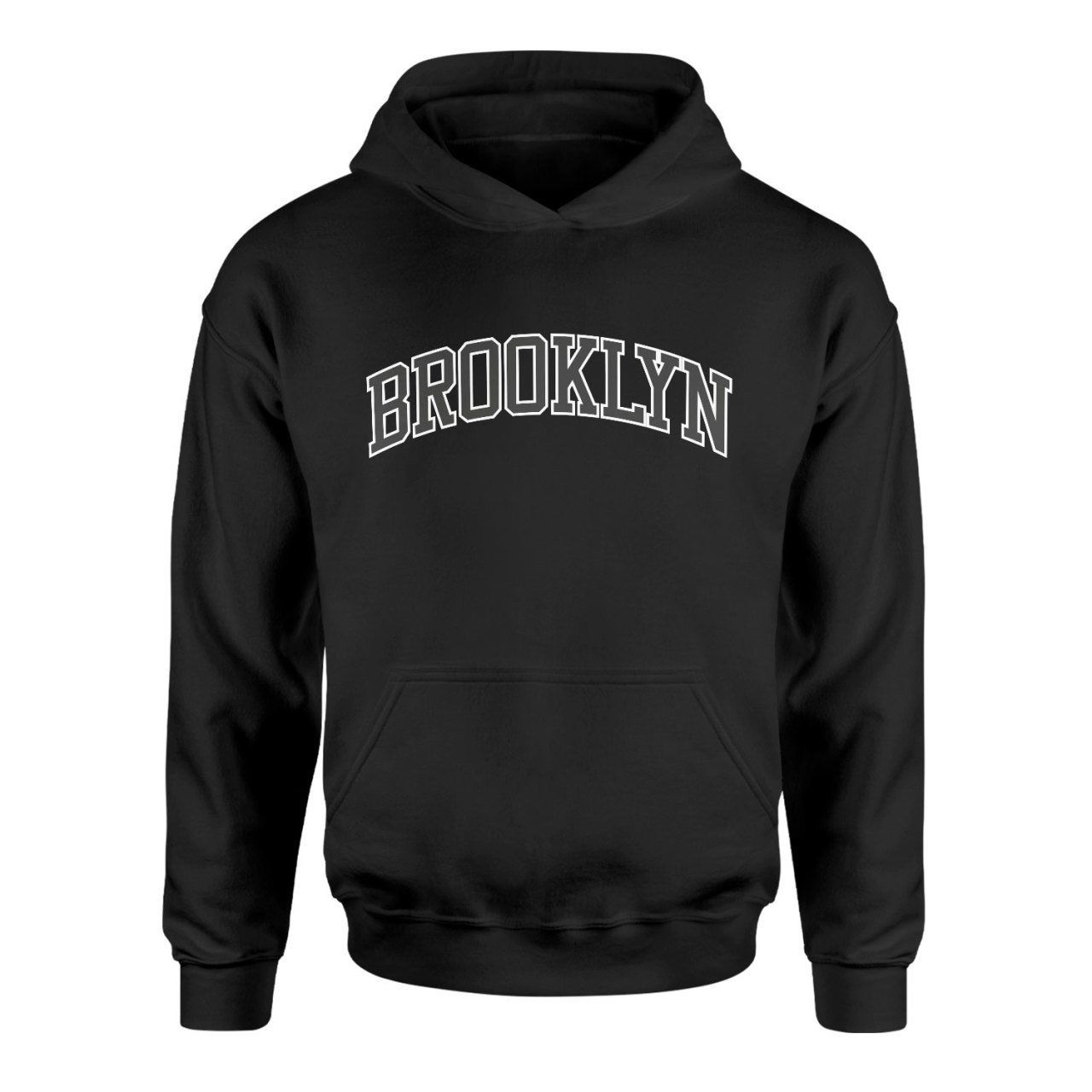 Brooklyn Arch Siyah Hoodie