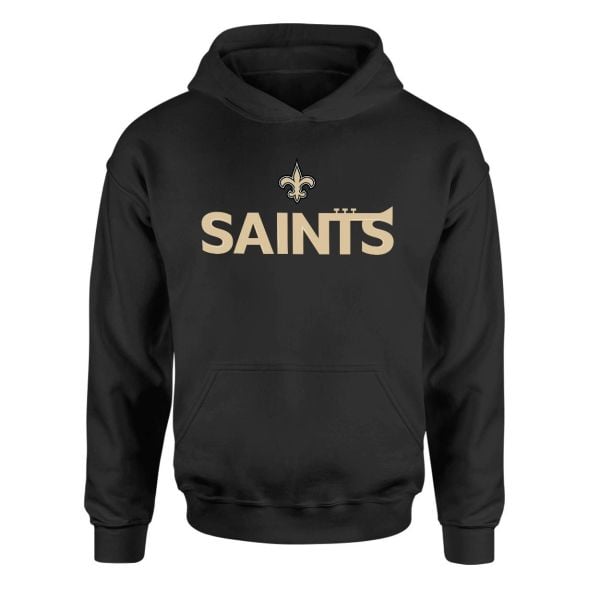 New Orleans Saints Siyah Hoodie