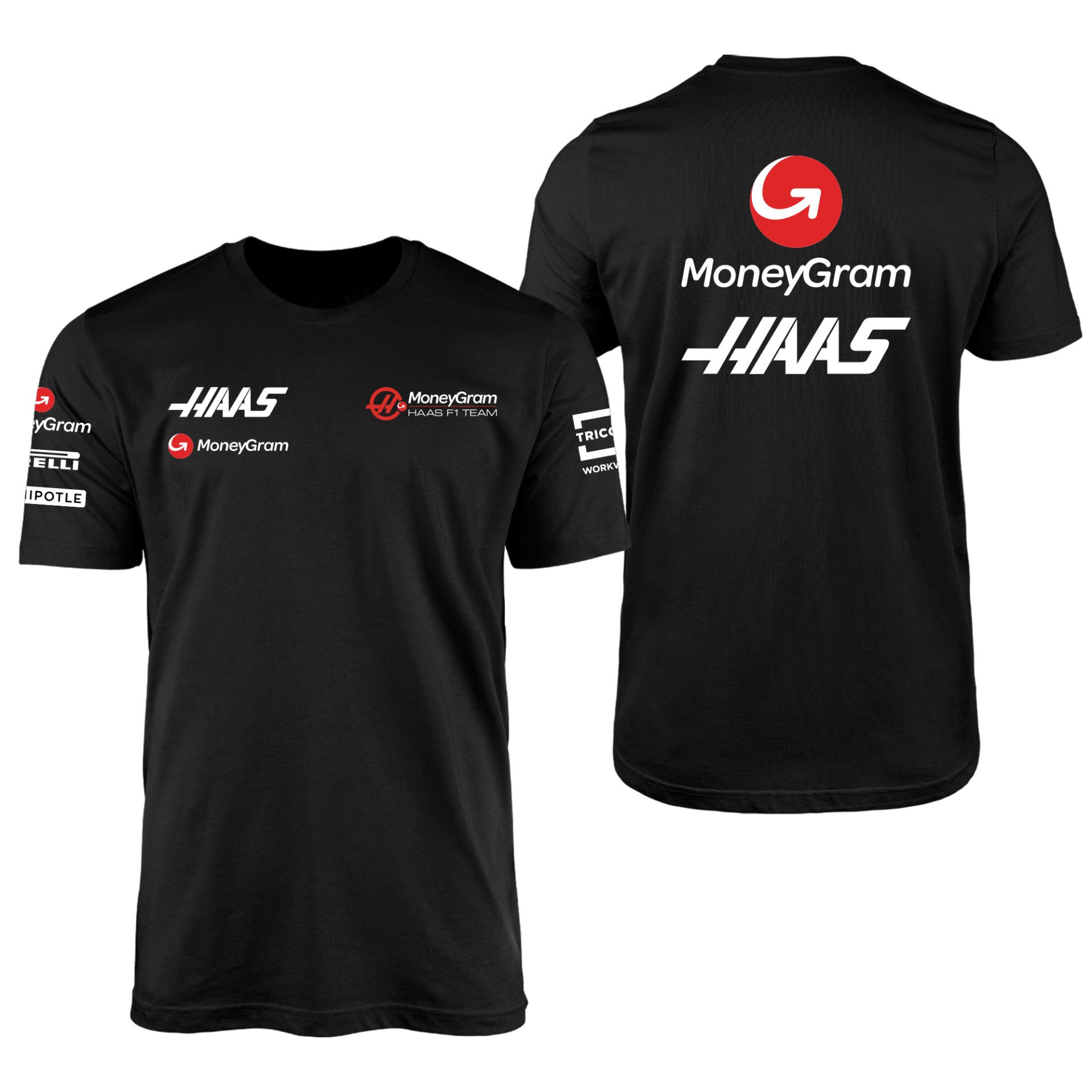 Haas Teamline 2024 Siyah Tişört