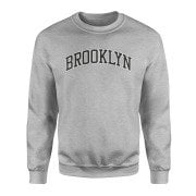 Brooklyn Arch Gri Sweatshirt