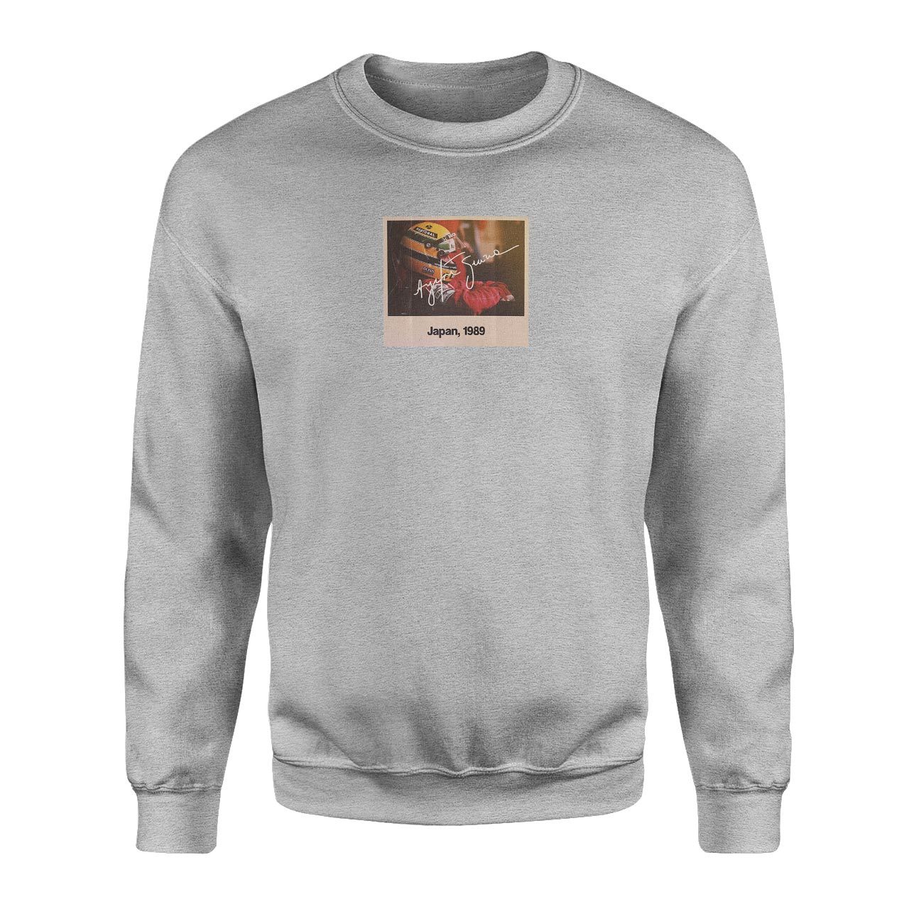 Ayrton Senna 1989 Japan Memories Gri Sweatshirt