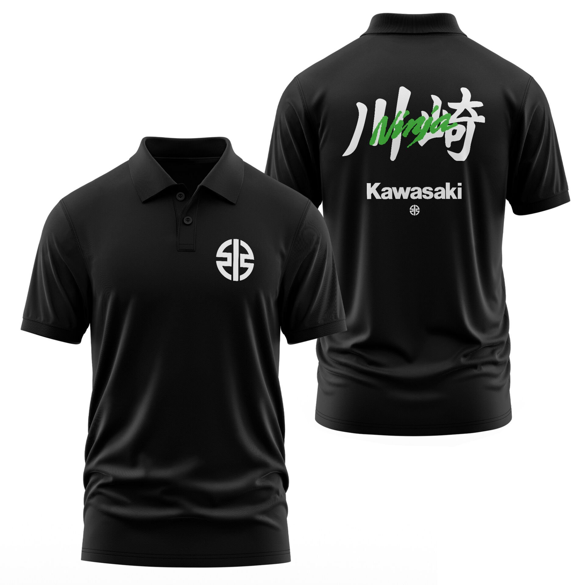 Kawasaki Ninja Edition Siyah Polo Tişört